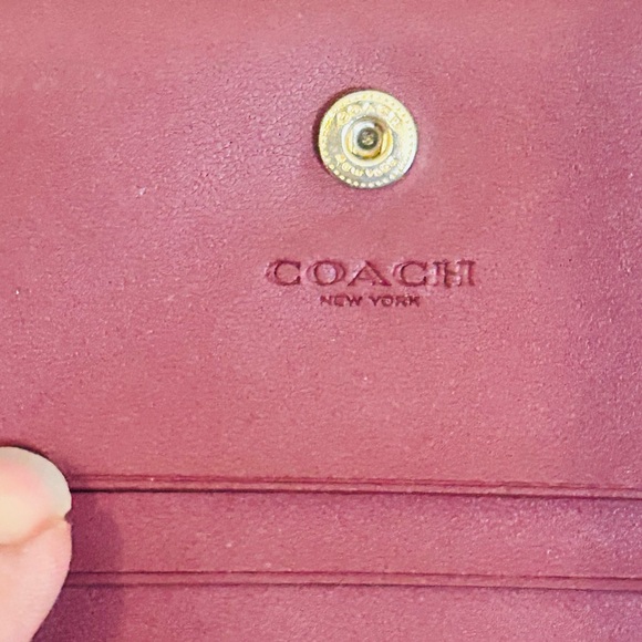 Coach Signature Canvas Rainbow Snap Wallet C4536 - Picture 8 of 9